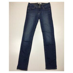PAIGE Premium Denim Easton Wash Skyline Skinny 5 Pocket Logo Hardware Jeans